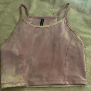 Athletic pink tank top from a boutique